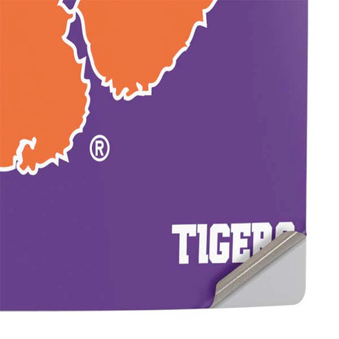 Clemson University Tiger Print Purple PS5 Console Skin