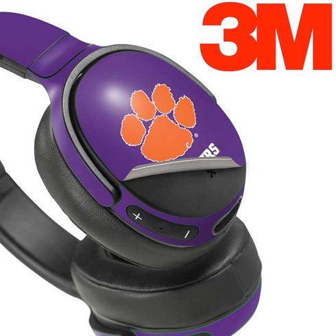 Clemson University Tiger Print Purple Skullcandy Venue Skin