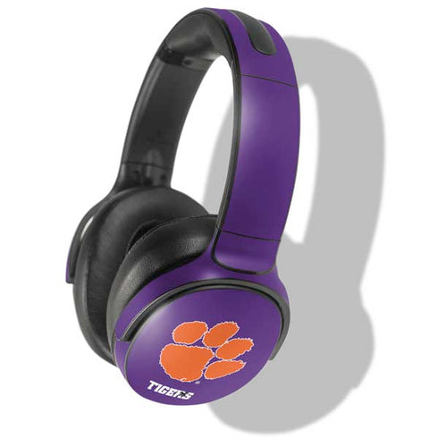 Clemson University Tiger Print Purple Skullcandy Venue Skin