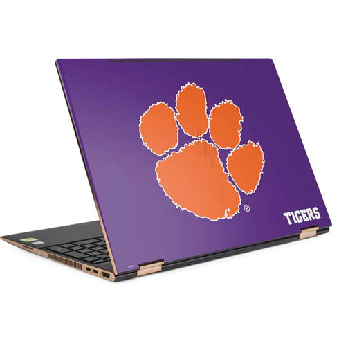 Clemson University Tiger Print Purple HP Spectre Skin