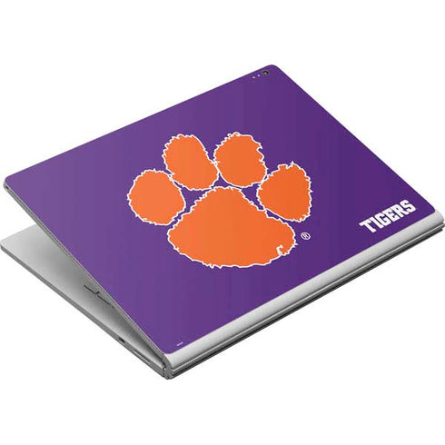 Clemson University Tiger Print Purple Surface Book Skin