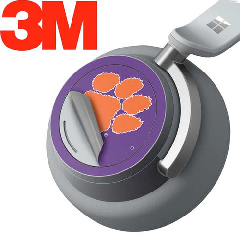 Clemson University Tiger Print Purple Surface Headphones Skin