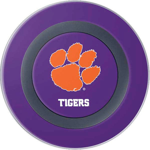 Clemson University Tiger Print Purple Wireless Charger Skin