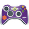 Clemson University Tiger Print Purple Xbox 360 Wireless Controller Skin