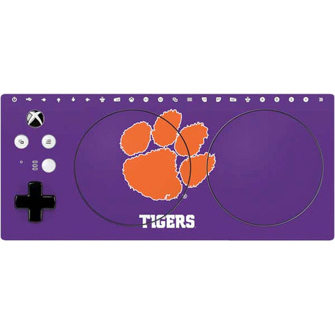 Clemson University Tiger Print Purple Xbox Adaptive Controller Skin