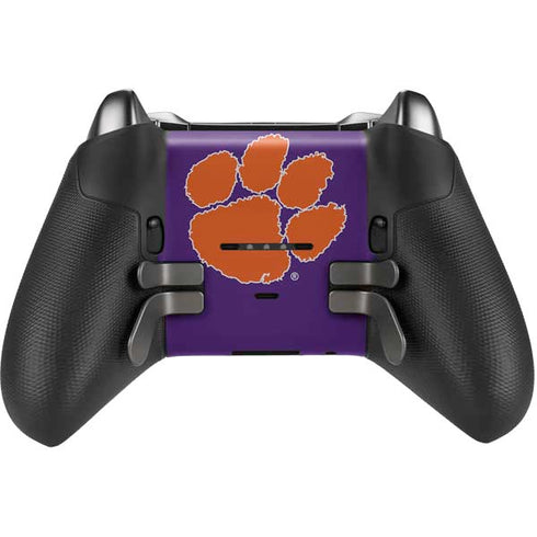 Clemson University Tiger Print Purple Xbox Elite Wireless Controller Series 2 Skin