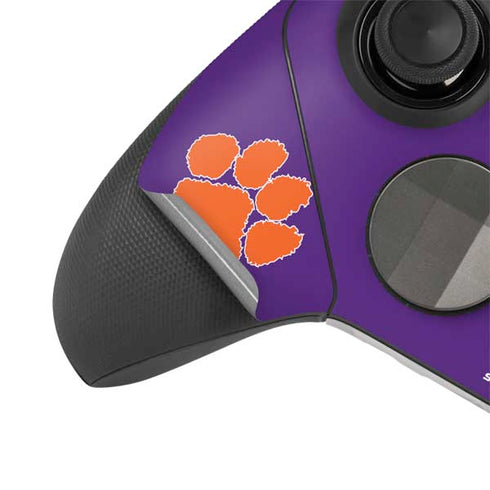 Clemson University Tiger Print Purple Xbox Elite Wireless Controller Series 2 Skin