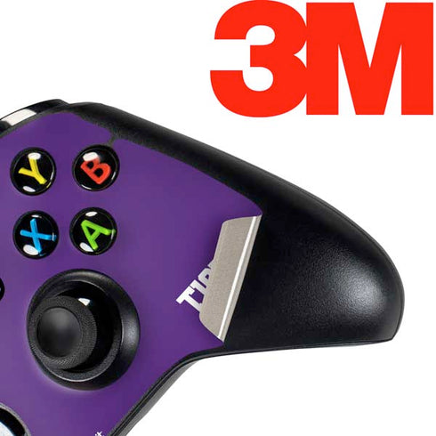 Clemson University Tiger Print Purple Xbox One Controller Skin