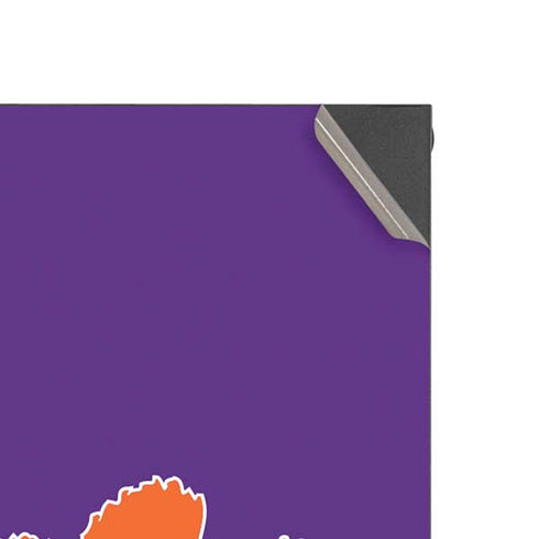 Clemson University Tiger Print Purple Xbox Series X Console Skin