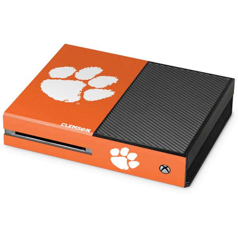 Clemson University Tiger Print Xbox One Console Skin
