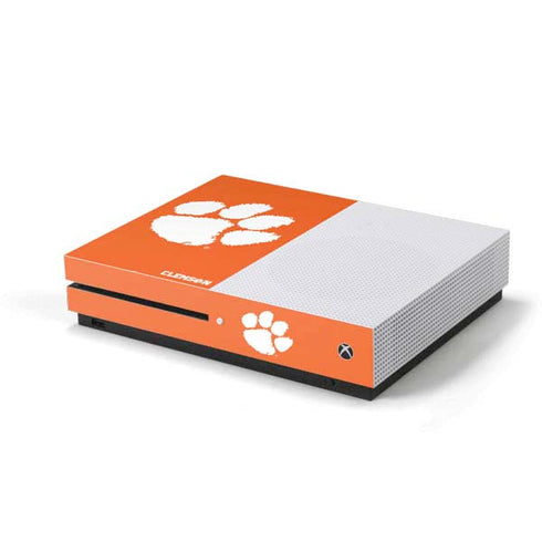 Clemson University Tiger Print Xbox One S Console Skin