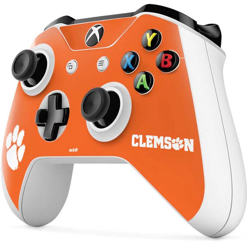 Clemson University Tiger Print Xbox One S Controller Skin