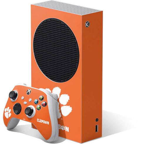 Clemson University Tiger Print Xbox Series S Bundle Skin