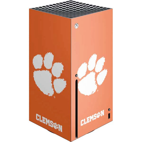 Clemson University Tiger Print Xbox Series X Console Skin