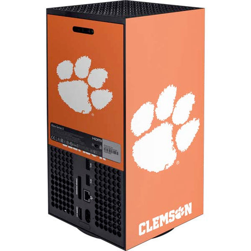 Clemson University Tiger Print Xbox Series X Console Skin