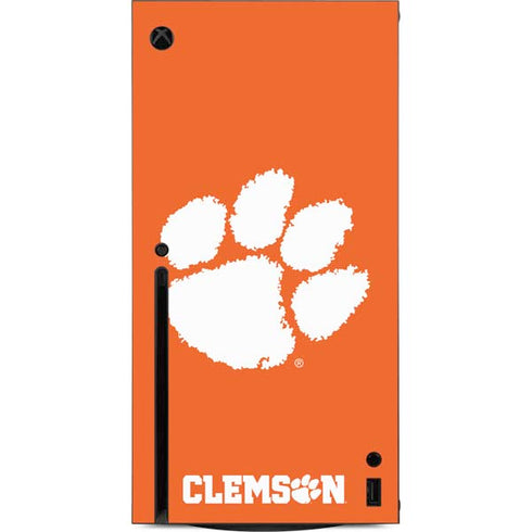 Clemson University Tiger Print Xbox Series X Console Skin