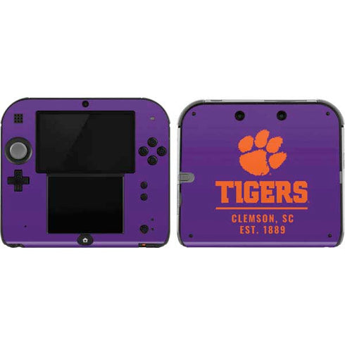 Clemson University Tigers Est 1889 Nintendo 2DS Skin