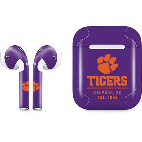 Clemson University Tigers Est 1889 Apple AirPods Skin