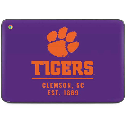 Clemson University Tigers Est 1889 HP Chromebook Skin