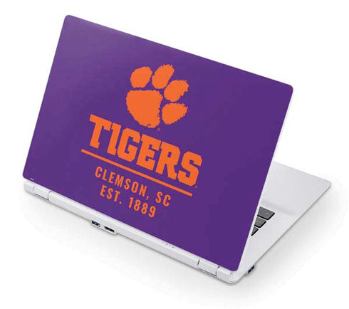 Clemson University Tigers Est 1889 Acer Chromebook Skin