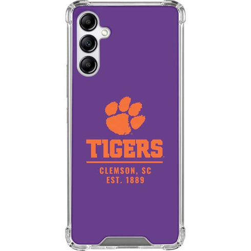 Clemson University Tigers Est 1889 Galaxy A15 5G Clear Case