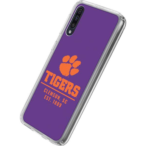 Clemson University Tigers Est 1889 Galaxy A50 Clear Case
