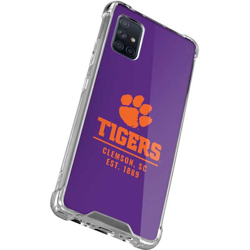 Clemson University Tigers Est 1889 Galaxy A51 5G Clear Case