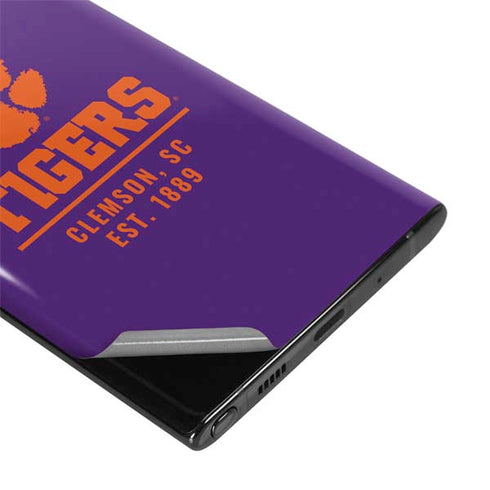 Clemson University Tigers Est 1889 Galaxy Note 10 Plus Skin