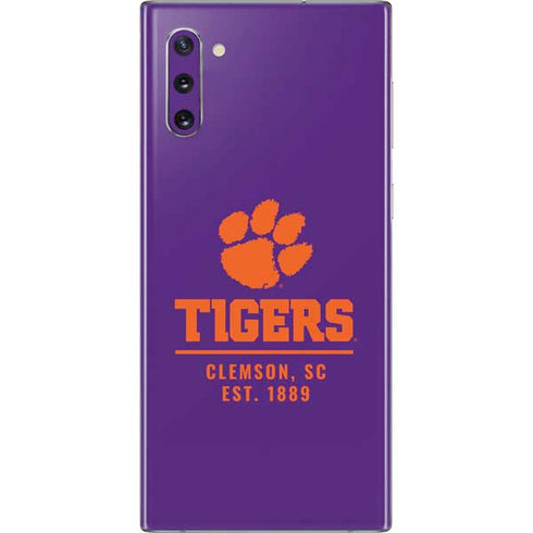 Clemson University Tigers Est 1889 Galaxy Note 10 Skin