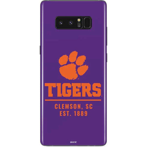 Clemson University Tigers Est 1889 Galaxy Note 8 Skin
