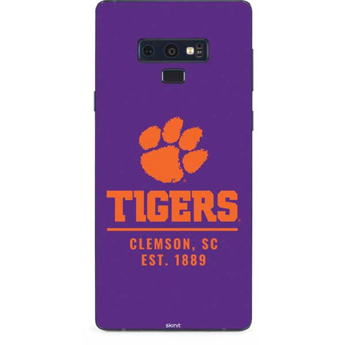Clemson University Tigers Est 1889 Galaxy Note 9 Skin