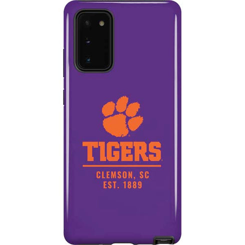 Clemson University Tigers Est 1889 Galaxy Note20 5G Pro Case