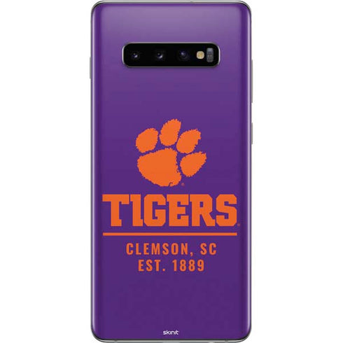 Clemson University Tigers Est 1889 Galaxy S10 Plus Skin