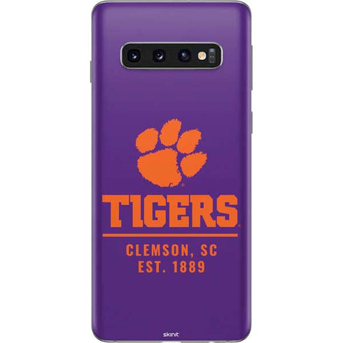 Clemson University Tigers Est 1889 Galaxy S10 Skin