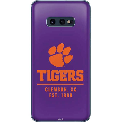 Clemson University Tigers Est 1889 Galaxy S10e Skin