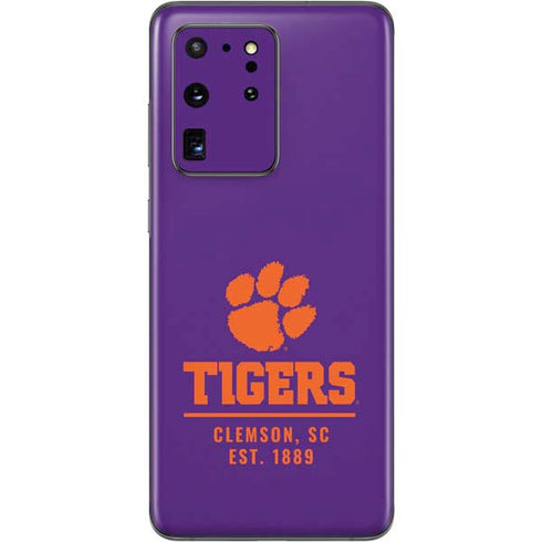 Clemson University Tigers Est 1889 Galaxy S20 Ultra 5G Skin