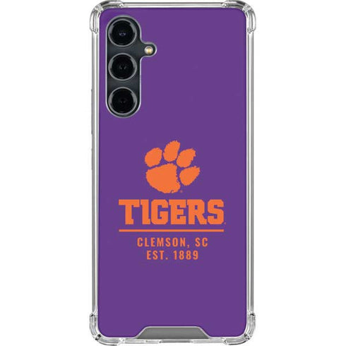 Clemson University Tigers Est 1889 Galaxy S23 FE Clear Case