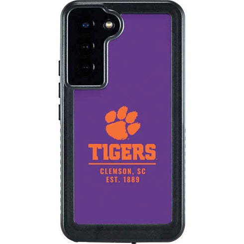 Clemson University Tigers Est 1889 Galaxy S23 Plus Waterproof Case