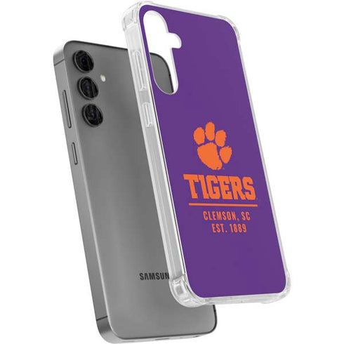 Clemson University Tigers Est 1889 Galaxy S24 Plus Clear Case