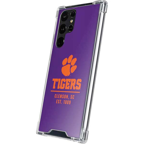 Clemson University Tigers Est 1889 Galaxy S24 Ultra Clear Case