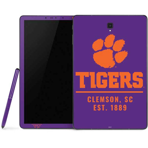 Clemson University Tigers Est 1889 Samsung Galaxy Tab Skin