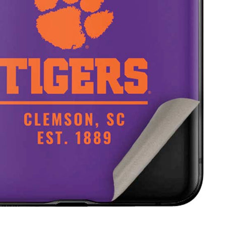 Clemson University Tigers Est 1889 Galaxy Z Flip Skin