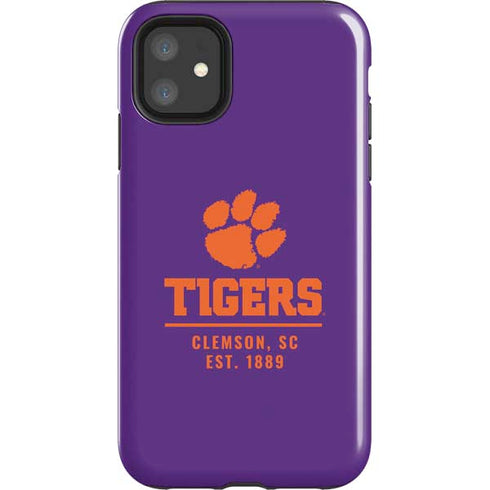 Clemson University Tigers Est 1889 iPhone 11 Impact Case