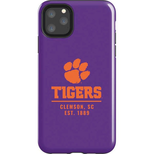 Clemson University Tigers Est 1889 iPhone 11 Pro Max Impact Case