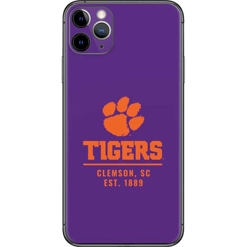 Clemson University Tigers Est 1889 iPhone 11 Pro Max Skin