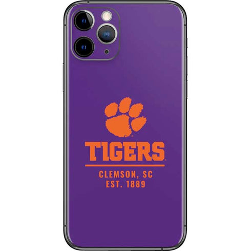 Clemson University Tigers Est 1889 iPhone 11 Pro Skin