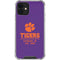 Clemson University Tigers Est 1889 iPhone 12 Clear Case