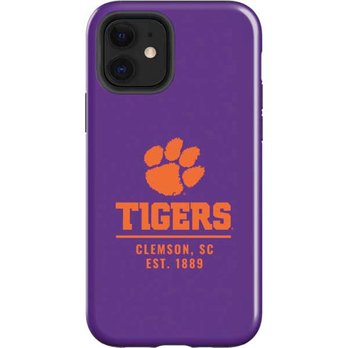 Clemson University Tigers Est 1889 iPhone 12 Impact Case
