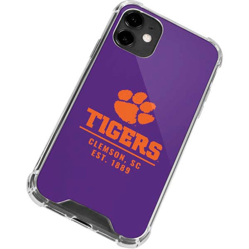 Clemson University Tigers Est 1889 iPhone 12 Mini Clear Case