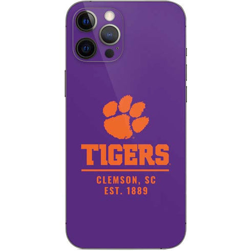Clemson University Tigers Est 1889 iPhone 12 Pro Max Skin